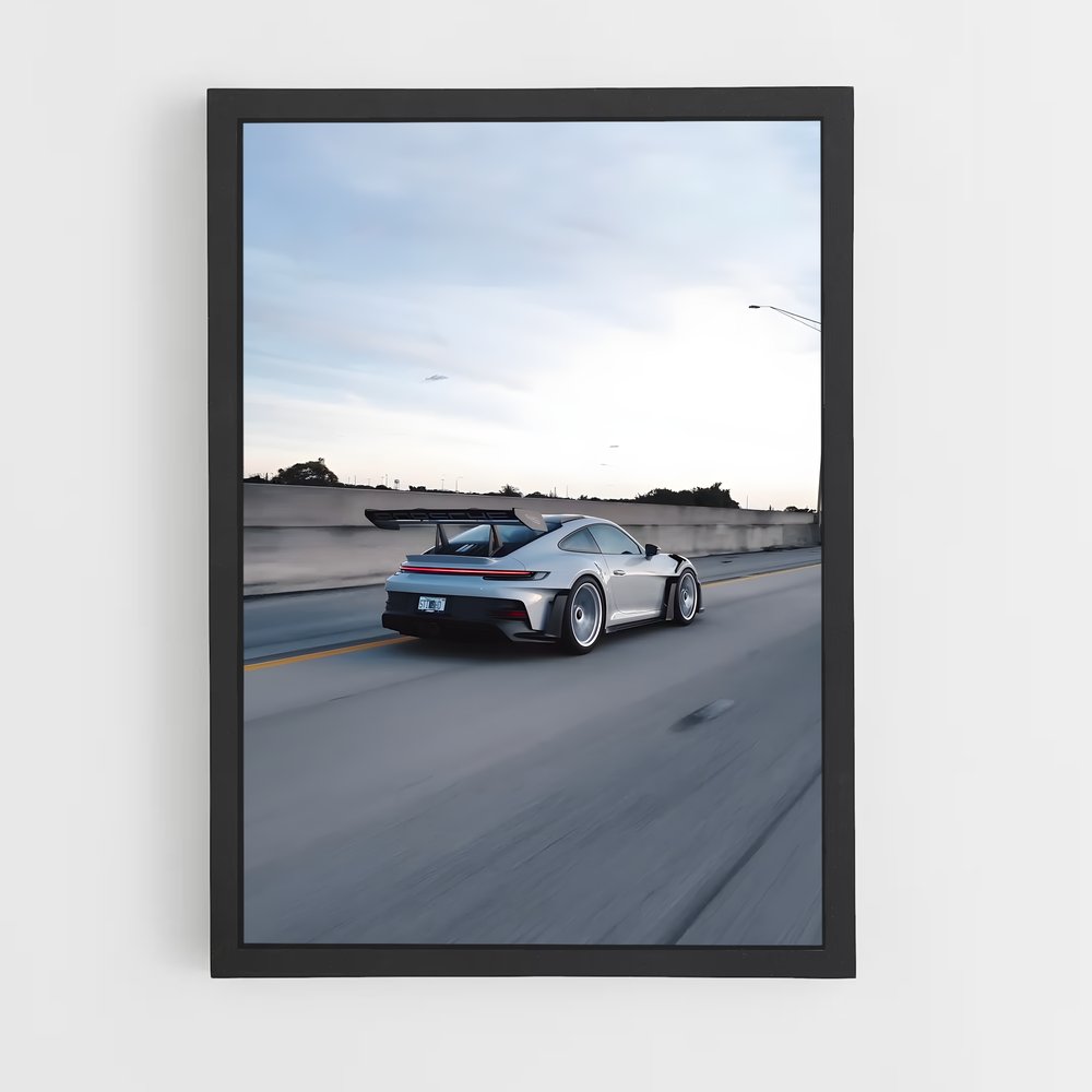 Poster Élégance GT3 Touring – affiche Porsche (vue 2)